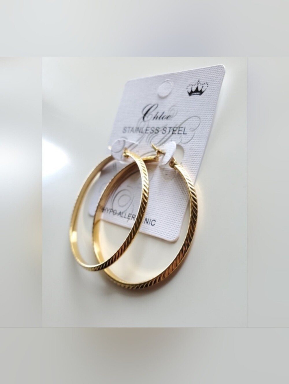 Stainless Steel Hypoallergenic Hoop Earrings